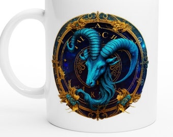 Capricorn mug, Capricorn zodiac sign mug, 11oz ceramic