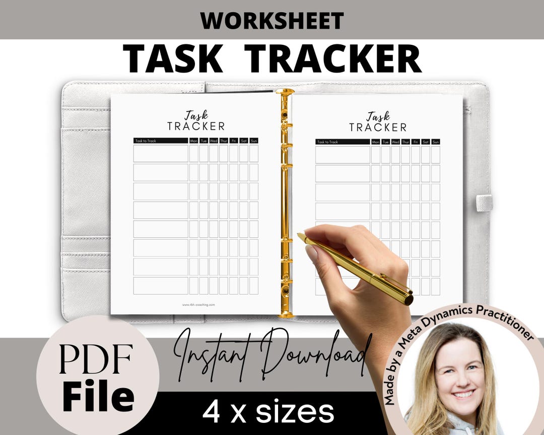 Printable Tasktracker Grid Printable Task Tracker: Daily Chores & Organization (digital Download ...