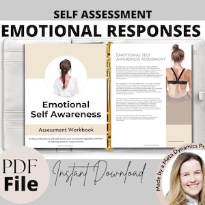 Emotional Self-Awareness Workbook: Master Emotional Regulation & Personal Growth, Life Coaching, Therapy Workbook, PDF Download