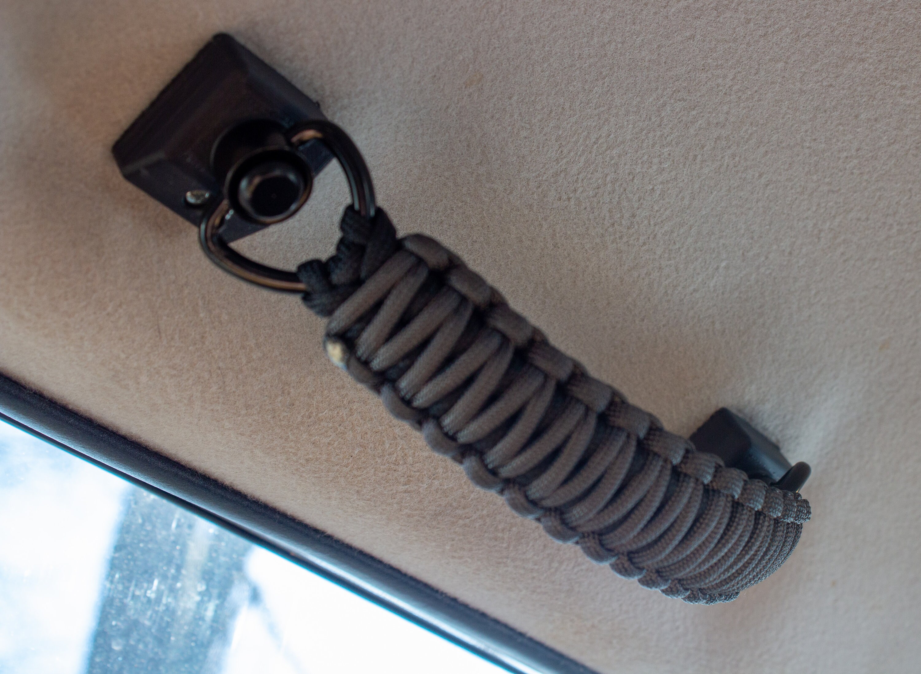 SWLOR Paracord Headrest Grab Handles - Heavy Duty Back Seat Handles For Jeep, Tacoma, Bronco