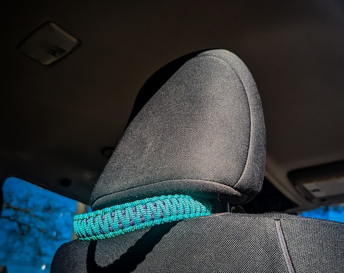 Custom Paracord Headrest Grab Handles with Engineered Grommets (Pair)