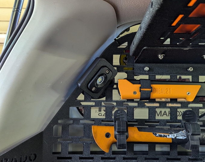 Universal Cargo MOLLE Panel Light Mounts for Harbor Freight Roadshock LED (Pair)