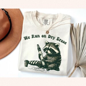Funny Raccoon Teacher Shirt, Cute Teacher Tee, End of Year Gift, Summer Teacher Shirt, Vintage Teacher Shirt, Silly Goose Shirt