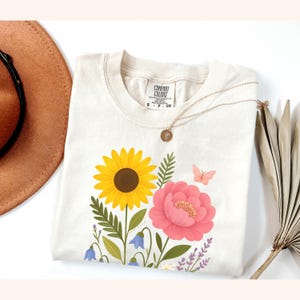 Flower Anti Trump Tee, Liberal Leftist Feminist Activist, Funny Anti Trump Shirt, Subtle Floral  FDT Shirt, Anti MAGA Shirts, Feminist Gift