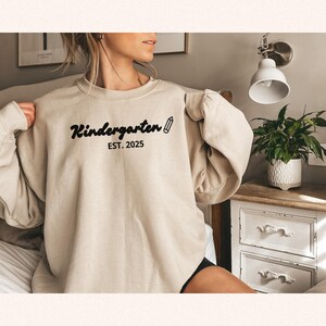 Personalized Embroidered Teacher Sweatshirt, Cute Teaching Crewneck, Back to School Gift, Teacher Appreciation, Gift for Educator