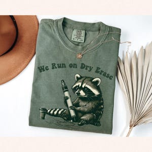 Funny Raccoon Teacher Shirt, Cute Teacher Tee, End of Year Gift, Summer Teacher Shirt, Vintage Teacher Shirt, Silly Goose Shirt