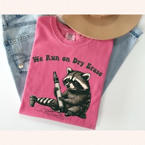Funny Raccoon Teacher Shirt, Cute Teacher Tee, End of Year Gift, Summer Teacher Shirt, Vintage Teacher Shirt, Silly Goose Shirt