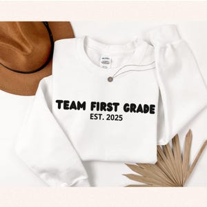 Personalized Embroidered Teacher Sweatshirt, Cute Teaching Crewneck, Back to School Gift, Teacher Appreciation, Gift for Educator