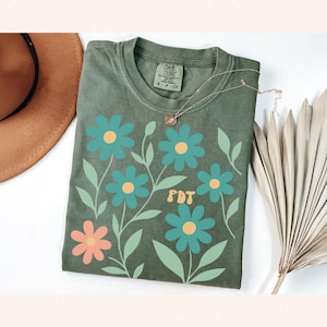 Subtle Floral  FDT Shirt, Feminist Gift, Flower Anti Trump Tee, Liberal Leftist Feminist Activist, Funny Anti Trump Shirt, Anti MAGA Shirts