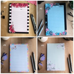 Spring | Tear off Notepads | Pastels | Floral | Stationery | Office ...