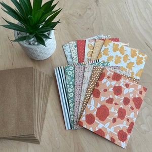 Jeu de cartes vierges assorties (12 cartes + enveloppes)