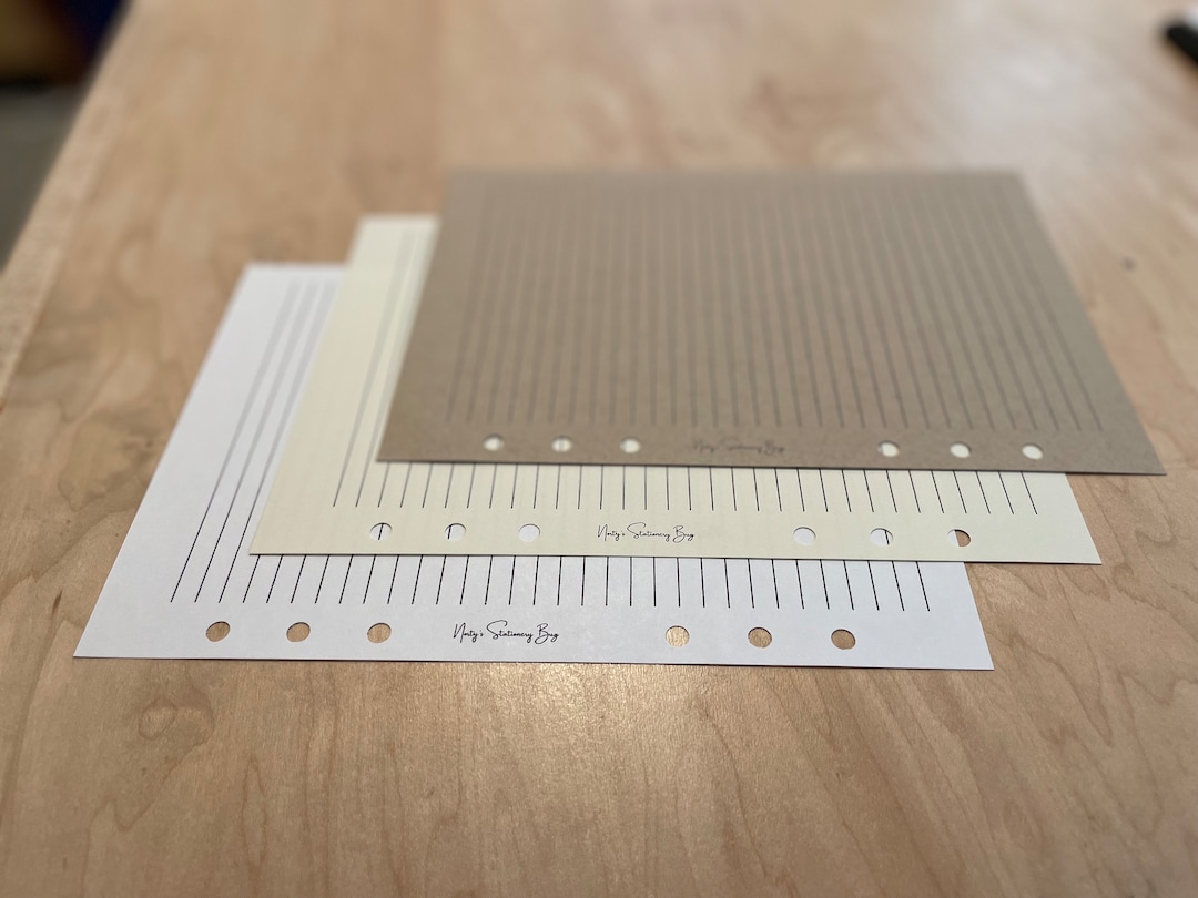 A5 Planner Binder Inserts: Dot Grid, Lined, Blank (50 Sheets) - Etsy