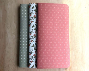Handmade Travelers Notebook Inserts: Country Chic Journaling Stationery