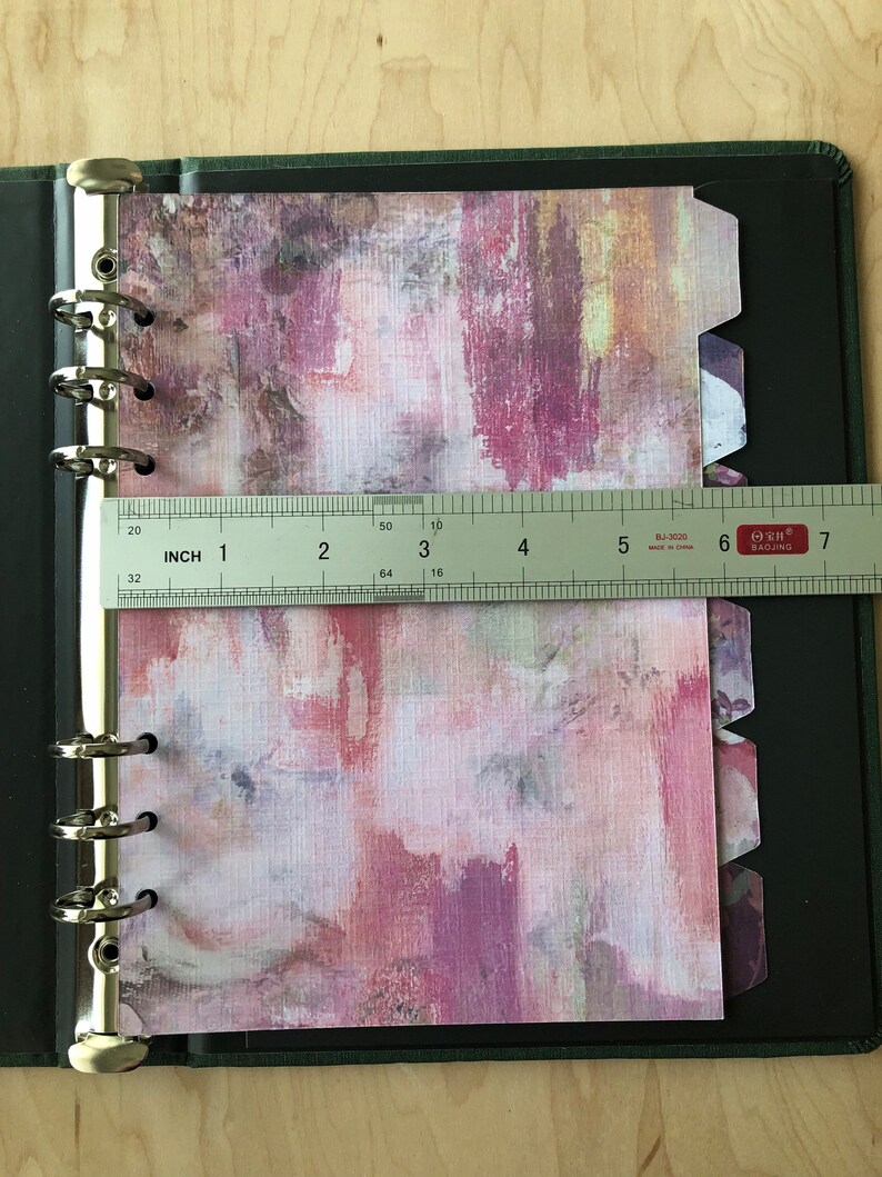 Floral Impressionist A5 Planner Dividers: 6-ring Binder Set - Etsy
