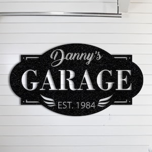 Personalisierte Metall Garage Schild: Custom Man Cave Wandkunst