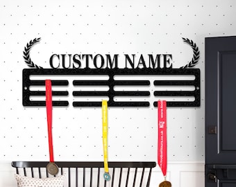 Custom Name Medal Hanger: Personalized Sports Medal Display
