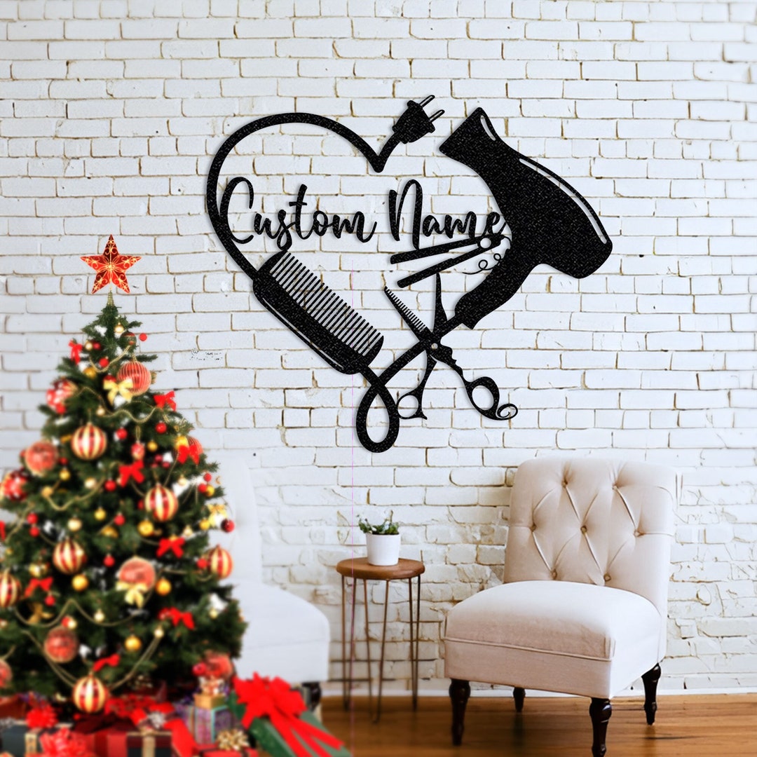 Personalized Hair Salon Metal Sign Wall Art,hair Stylist Gift,hair