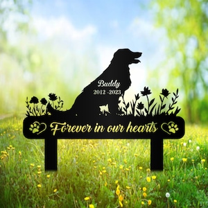 Personalized Pet Memorial Stake: Labrador Retriever Garden Sign