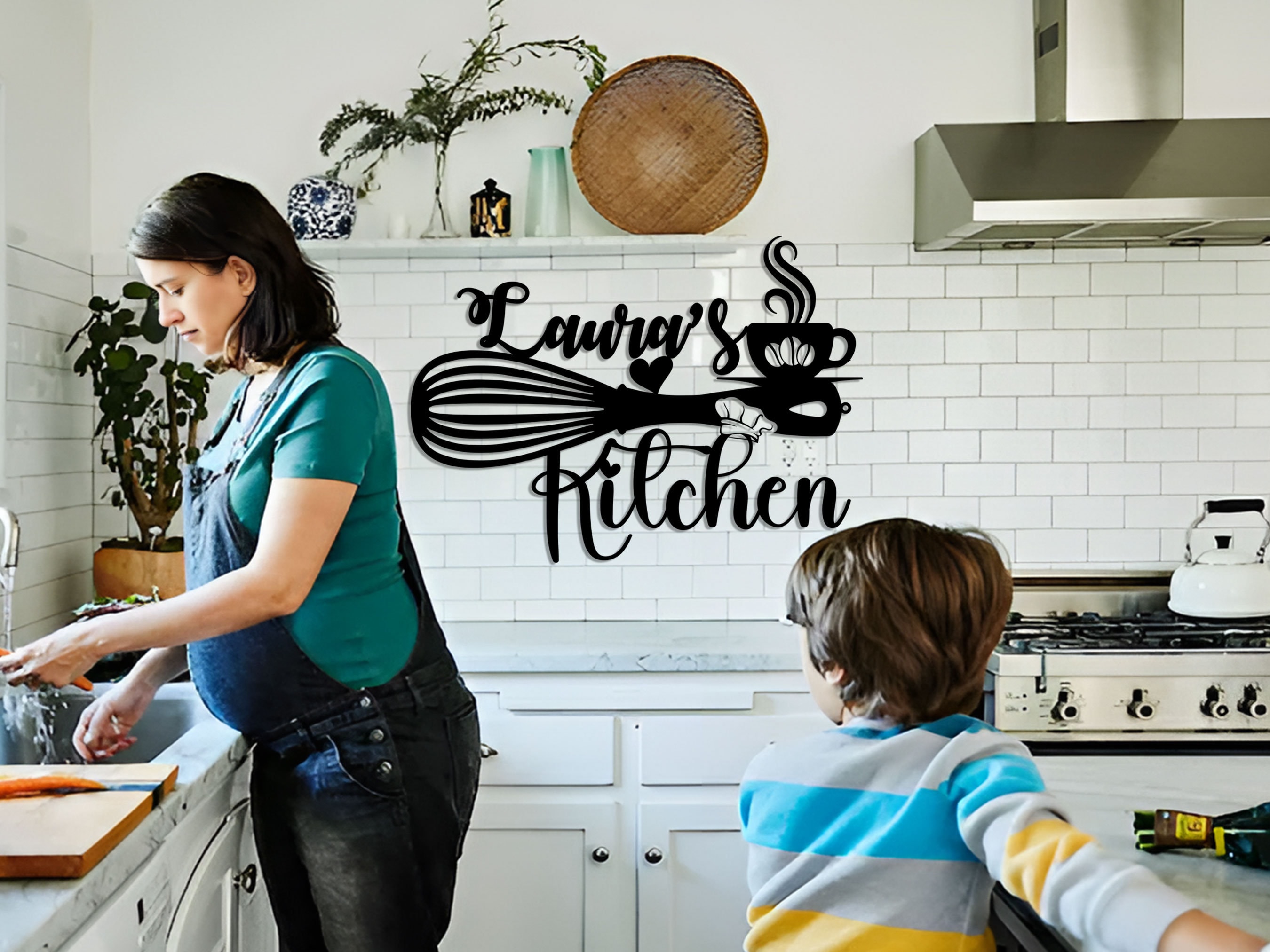 Personalized Kitchen Metal Sign: Custom Nana's Kitchen Wall Decor - Etsy