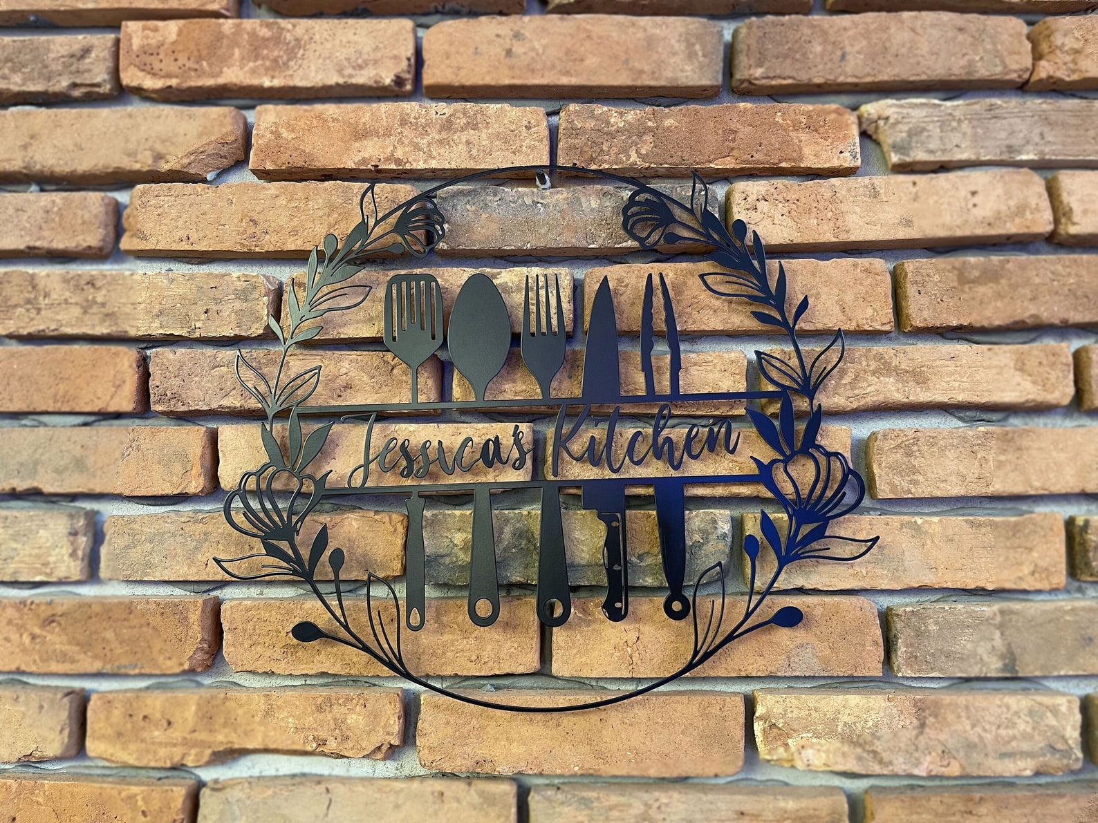 Personalize Mom's Kitchen Wall Art Decor Metal Kitchen Etsy