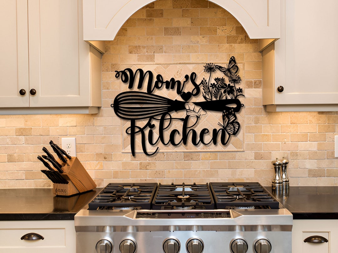 Personalized Metal Kitchen Sign: Butterfly Flower Decor, Nana Gift - Etsy
