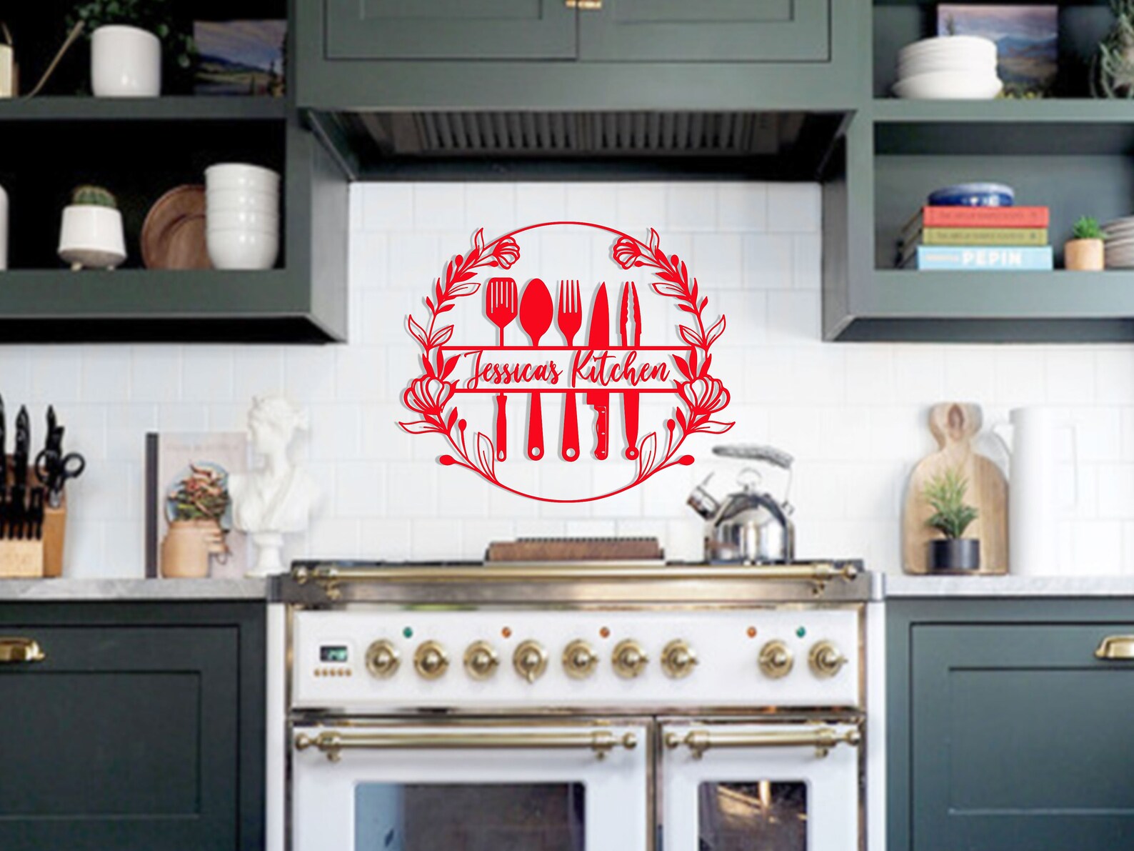 Personalize Mom's Kitchen Wall Art Decor Metal Kitchen Etsy