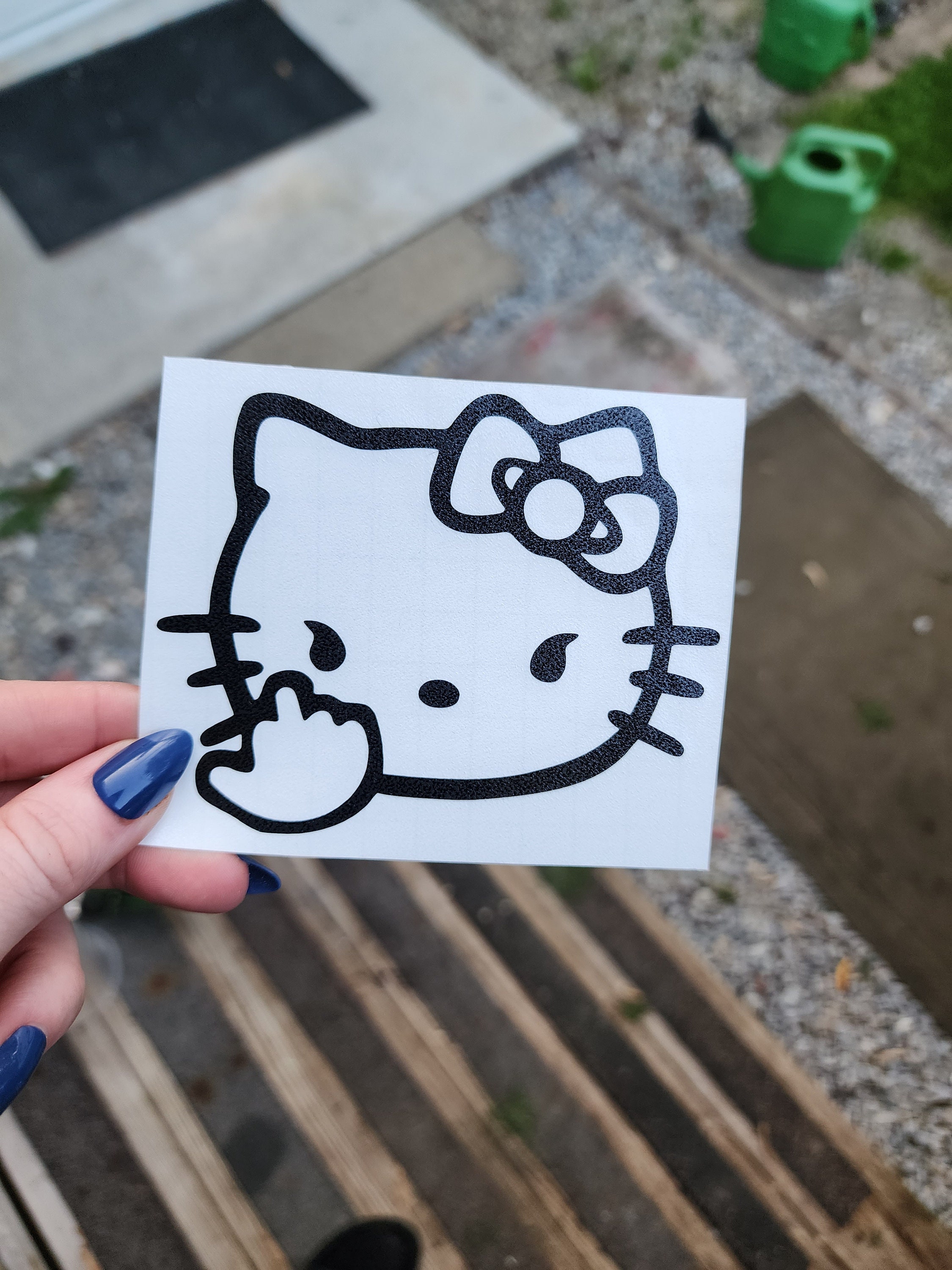 Hello kitty middle finger pfp - mvjery