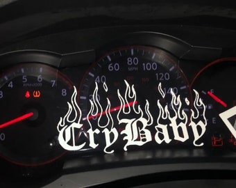 Pegatina de vinilo de Lil Peep Crybaby para coche