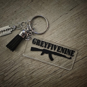 SuicideBoys - SuicideBoys Keychain - SuicideBoys Merch -Arylic Keychain - G59 Merch - Suicideboys Accessories - Razor Blade Charm