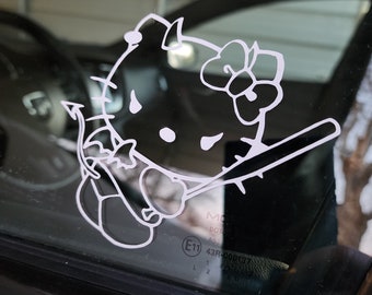 P Plates Hello Kitty Magnet//decal//reflective//personalised 