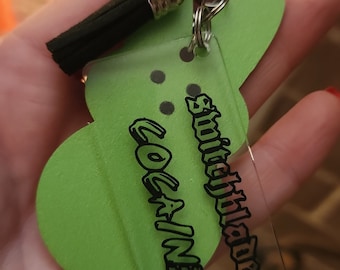 Lil Peep Keychain: Wooden Bunny, Witchblades Lyrics, Black Tassel
