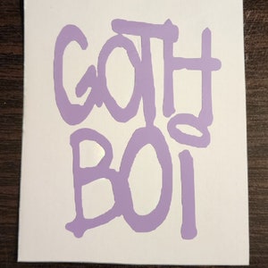 Goth Boi Permanent Vinyl Decal