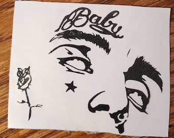 Lil Peep Face Tattoo Vinyl Decal - Car Sticker