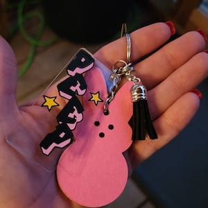 Lil Peep Schlüsselanhänger - Lil Peep - Lil Peep Merch - Peeps Bunny Zubehör - Tattoo Schlüsselanhänger