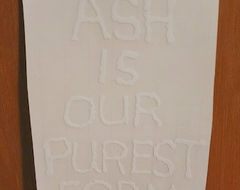 Lil Peep Car Decal: Ash Is Our Purest Form - Waterproof Vinyl Sticker