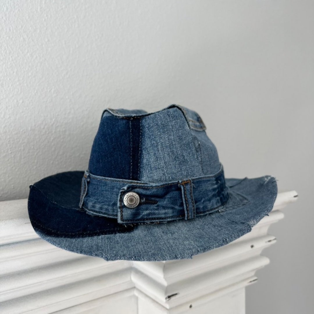 Denim Jean Cowboy Hat, Justin Timberlake Inspired Etsy UK