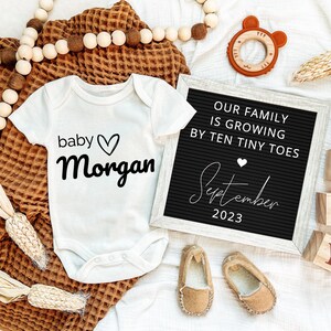Digital Fall pregnancy announcement, Fall Pregnancy Reveal, Letter Board Baby Announcement, Social Media Baby Announcement