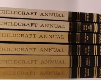 Childcraft Annual Books (1972, 1974, 1979, 1980, 1984, 1985)
