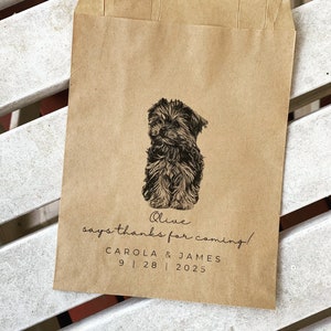 25 Wedding doggie bag - Wedding doggy bag - Dog treat bag - Wedding dog treat bag - Thank you for celebrating my humans