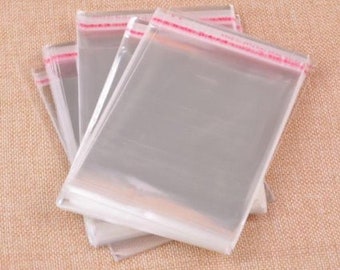 5 x 6.2" (13 x 16cm) Clear Self-Seal Bags - Pack of 25