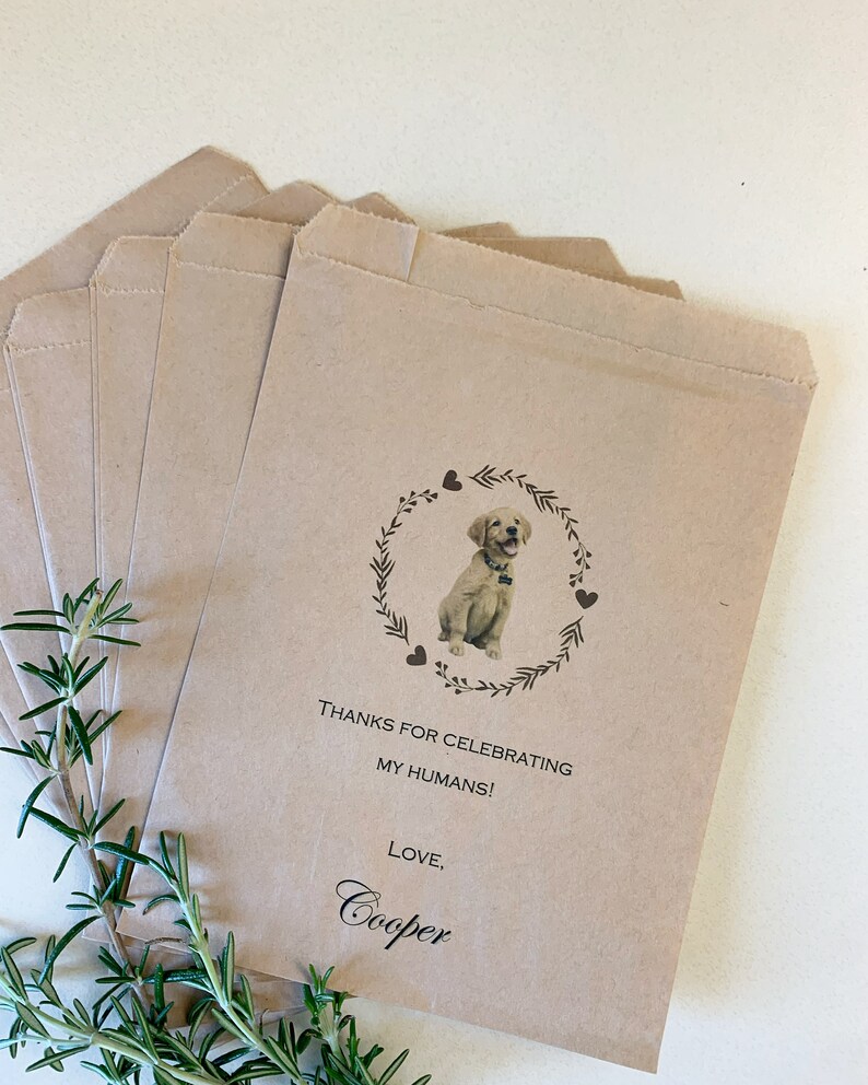 25 Wedding Doggie Bag Wedding Doggy Bag Dog Treat Bag - Etsy