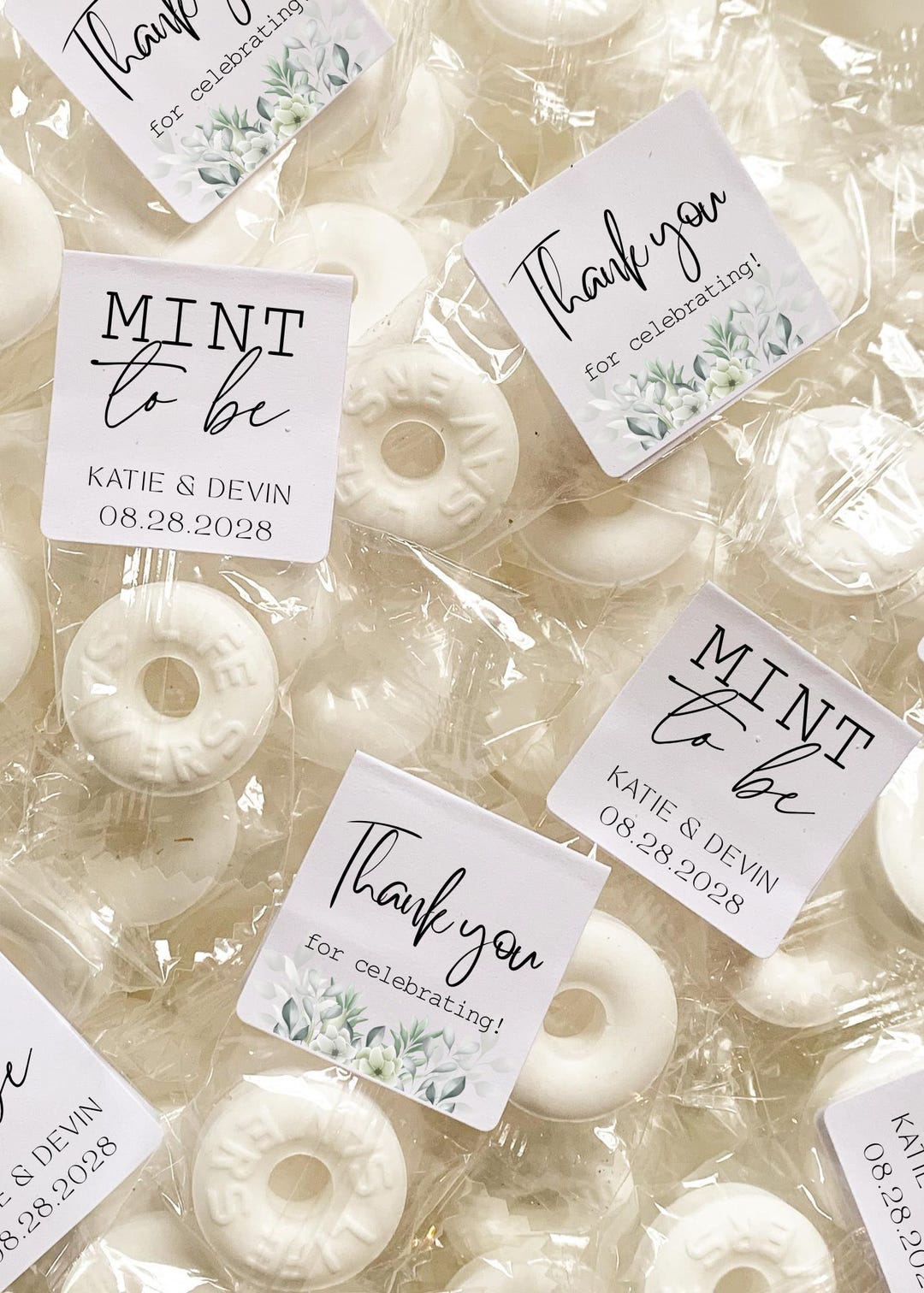 100 Personalized Mint to Be Wedding Favors | Bulk Personalized Party ...