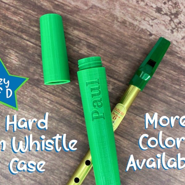 Key of D Tin Whistle Case - Optional Personalization