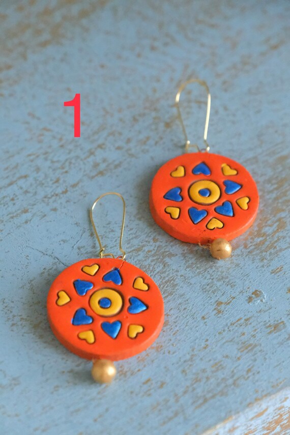 Terracotta studs best sale