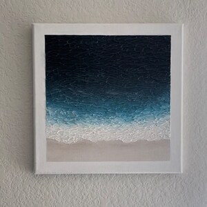 Textured art | Minimalistic | Ocean art | Beach art | Home decor | Gift | Christmas Gift Idea