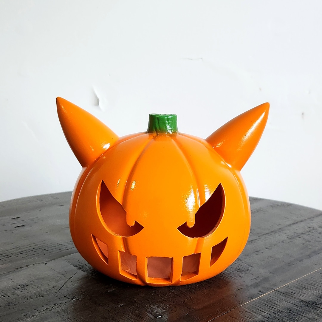 Pumpkin Gengar Pokemon Halloween Etsy