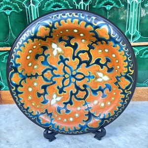 Antique Art Deco Gouda Holland large bowl in the 'Assaud' design 1924