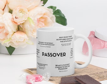 Taza de Pascua Taza judía Judaica Divertido regalo de Pascua Seder Regalo Apoyo Israel Am Yisrael Chai Orgullo judío Pesaj