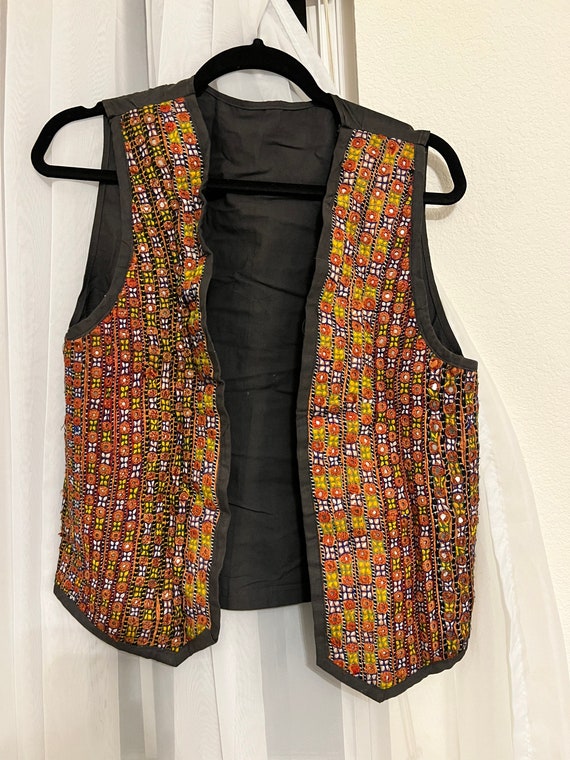 Afghan men’s vest vintage design - image 1