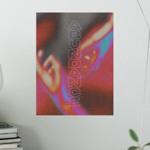 Aesthetic Trippy Aura Abundance Affirmation Poster *DIGITAL DOWNLOAD*